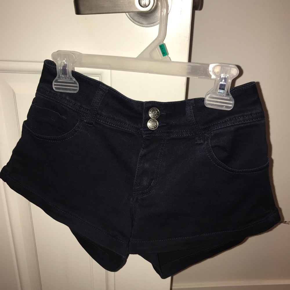 Dark wash jean shorts